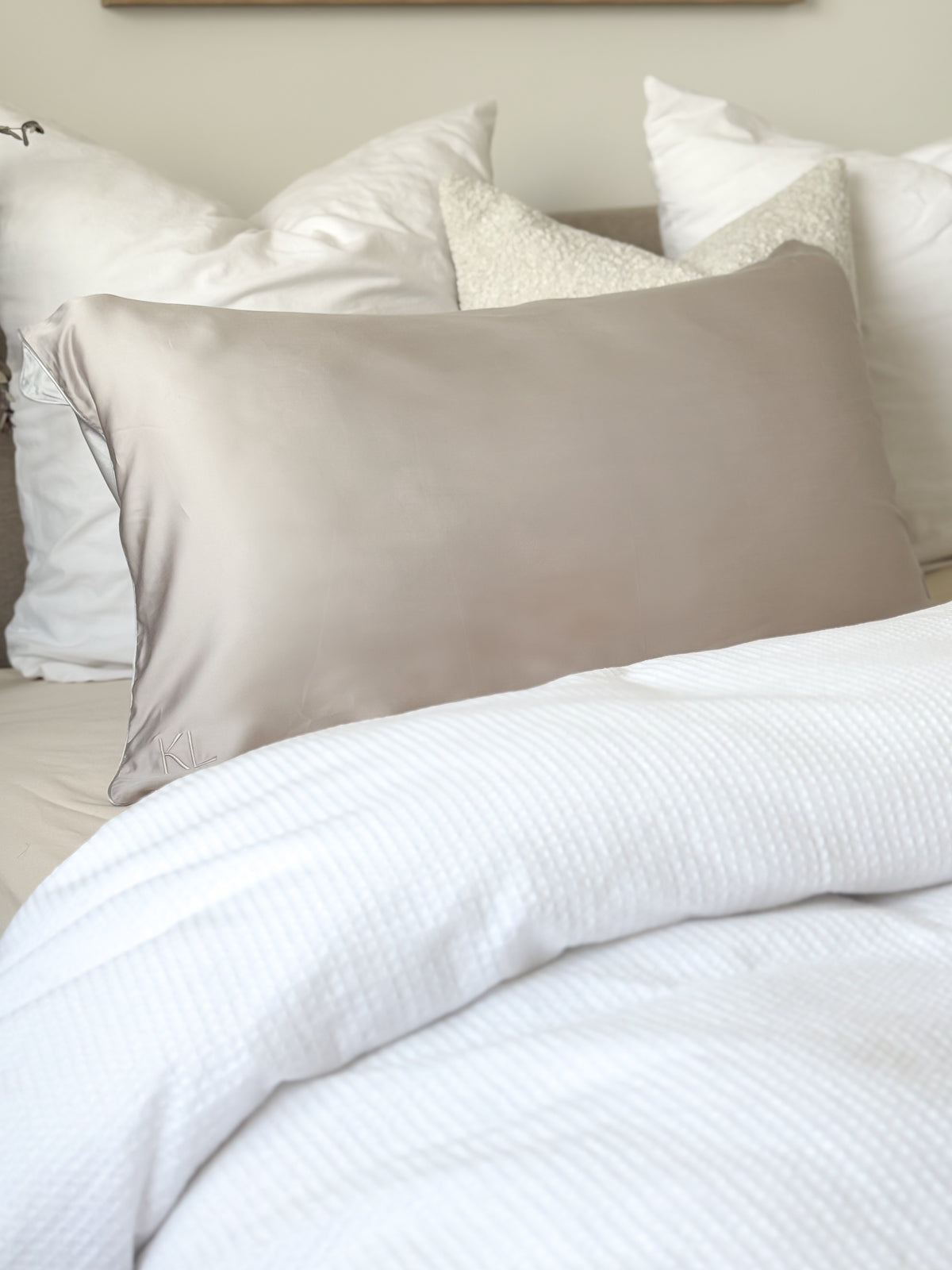 100% Silk Pillow Cases with Cotton Underside