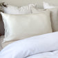 100% Silk Pillow Cases with Cotton Underside